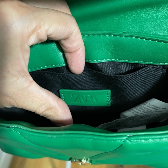 New Zara crossbody green bag - Picture 5 of 8